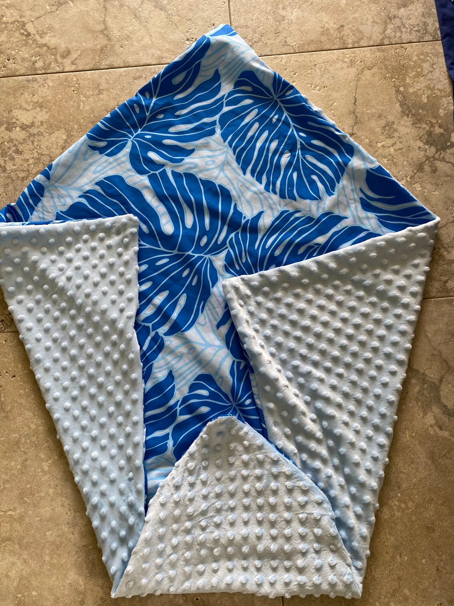 Hawaiian print baby minky blanket Etsy