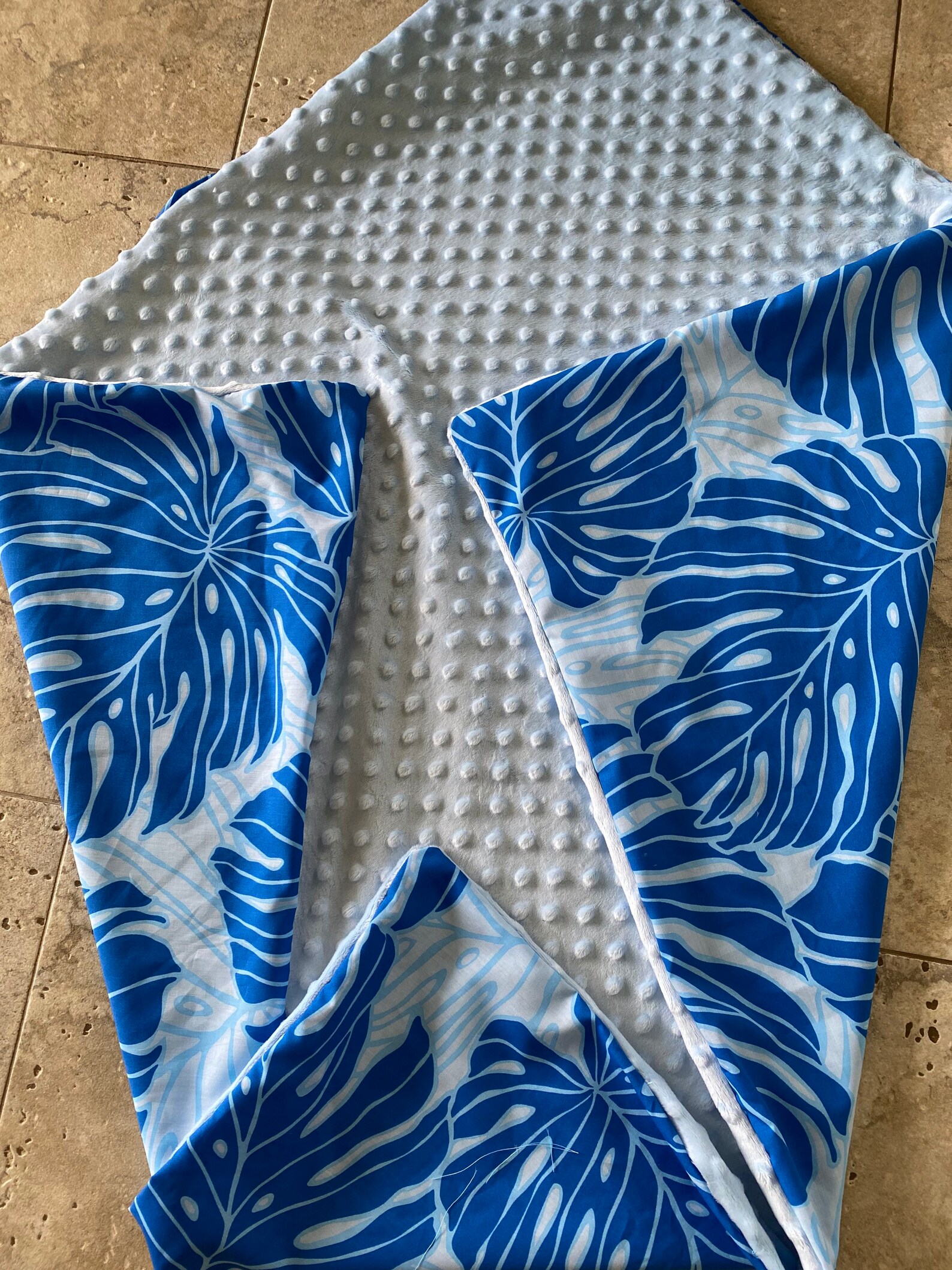 Hawaiian print baby minky blanket Etsy