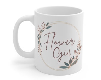 Flower Girl Mug, Bridesmaid Proposal Mug For Bridal Party, Petal Patrol Mug