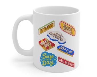 Work Team Appreciation Mug, Best Team Gift, Encouragement Words, Teacher Gift, Uplifting Motivational Mug, Great Job Gift