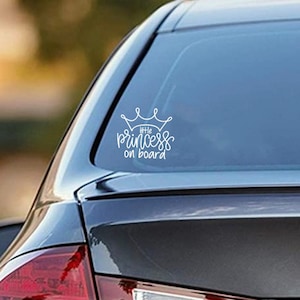 Princess or Prince On Board Decal, Baby On Board Sticker, Baby On Board Car Decal, Baby Decal, Car Decals for Women, Vinyl Decal, Baby Sign