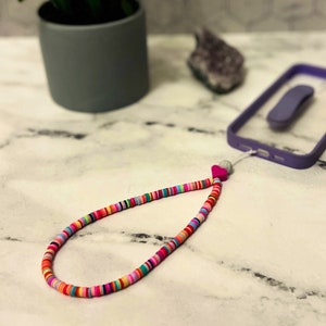 Rainbow Phone Lanyard | Phone Wristlet | Beaded iPhone Bracelet | Stylish Unisex Phone Strap