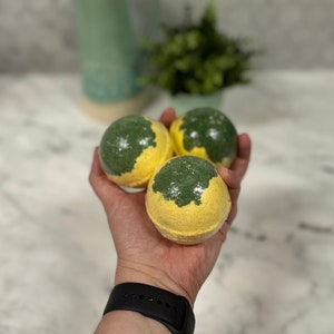 Jumbo Large Bergamot Bath Bomb | XL Bath Bomb | Bubble Bath | LIMITED EDITION | Kid Bath Bombs | Adult Bath Bombs | Favorite Bath Bomb| Gift