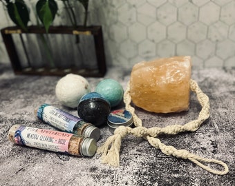 Relaxing Bath Gift Set | Large Bath Bomb Set | Bath Salts | Unique Salt on a Rope |  LIMITED EDITION Bath Bombs | Variety Bath Set