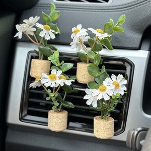 Mini Plant Car Air Freshener, Plant A/C Vent Clip, Cute Car Accessories, Car Essential Oil Diffuser, Boho Car Decor, Stocking Stuffer image 5