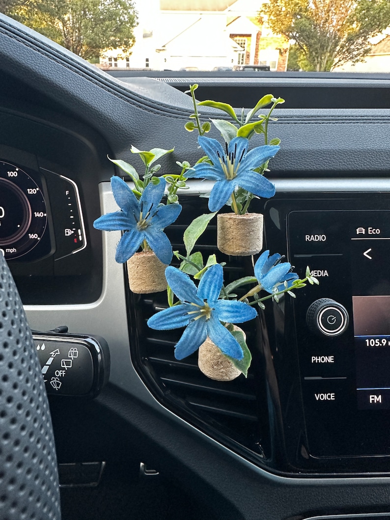 Mini Plant Car Air Freshener, Plant A/C Vent Clip, Cute Car Accessories, Car Essential Oil Diffuser, Boho Car Decor, Stocking Stuffer image 8