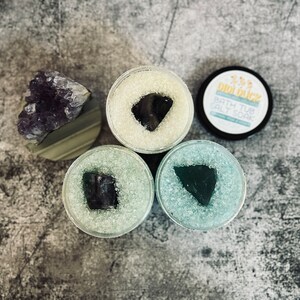 Essential Oil Bath Salts, Luxurious Mineral Salt Soak, Dead Sea Salt, Fluorite Crystals, Epson Salt Aromatherapy, Mothers Day Gift