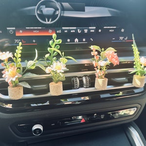 Mini Plant Car Air Freshener, Plant A/C Vent Clip, Cute Car Accessories, Car Essential Oil Diffuser, Boho Car Decor, Stocking Stuffer