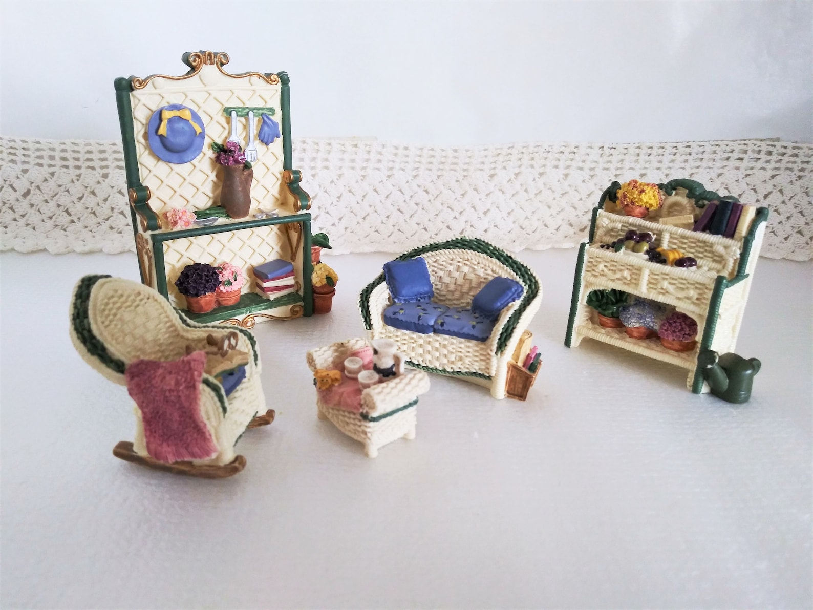 Avon Fine Collectibles Victorian Miniature Patio Set Etsy