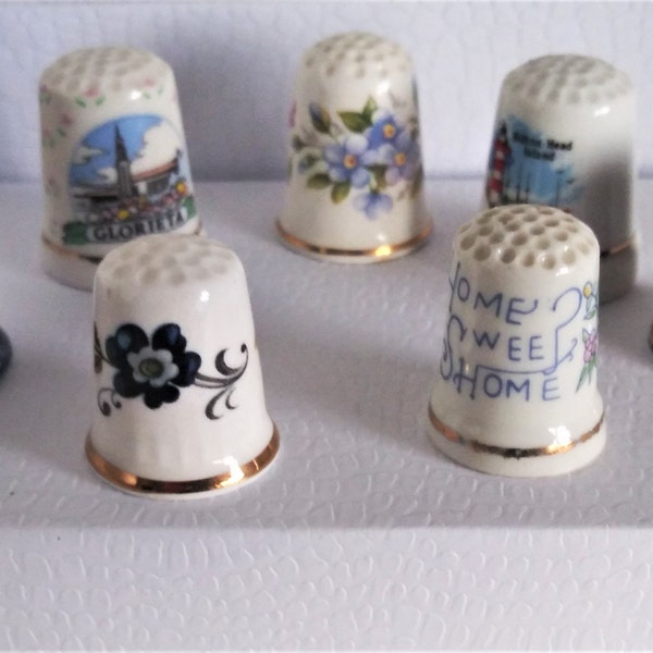 Porcelain Thimbles Etsy