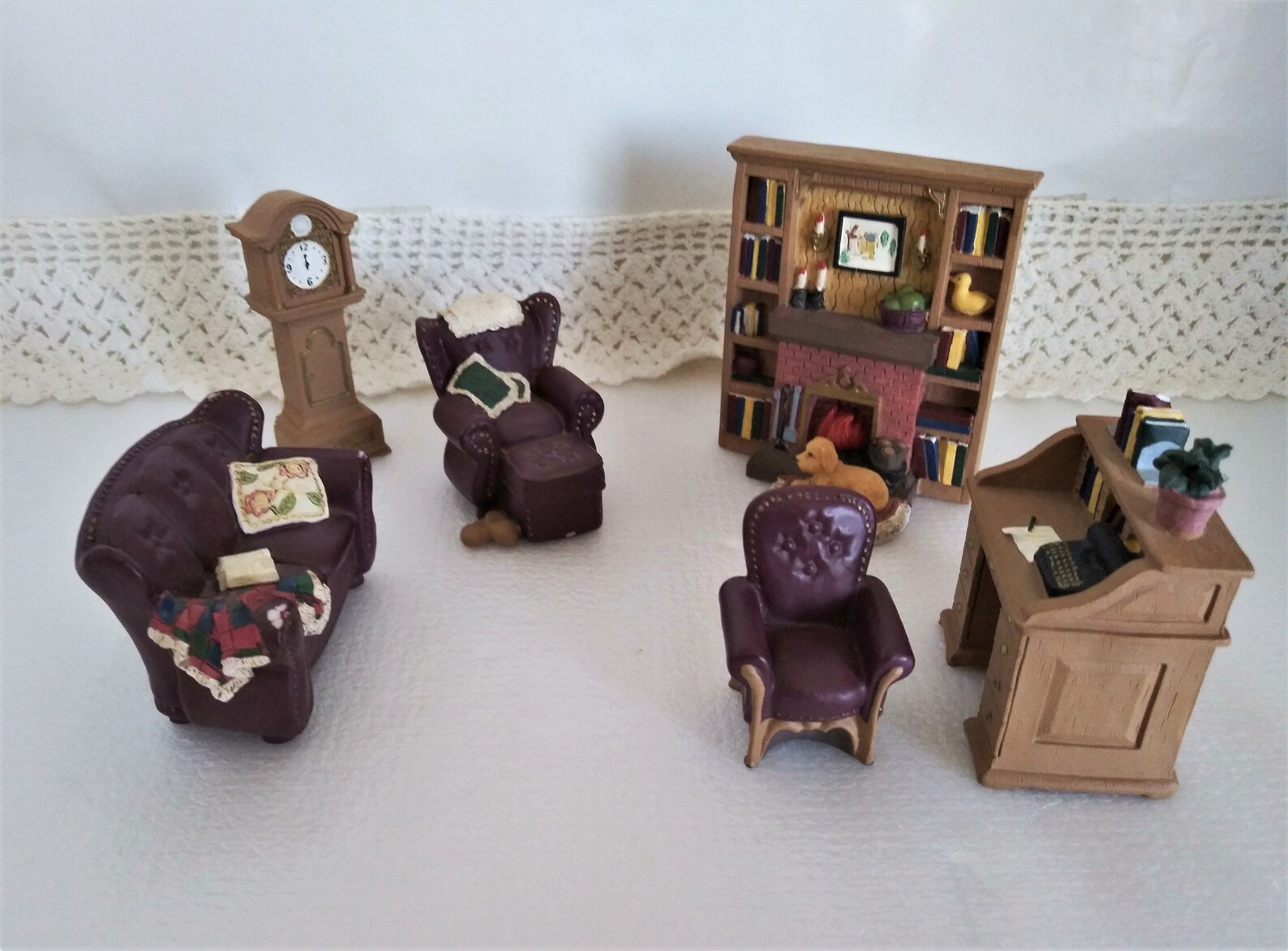 Avon Fine Collectibles Victorian Miniature Living Room Set Etsy