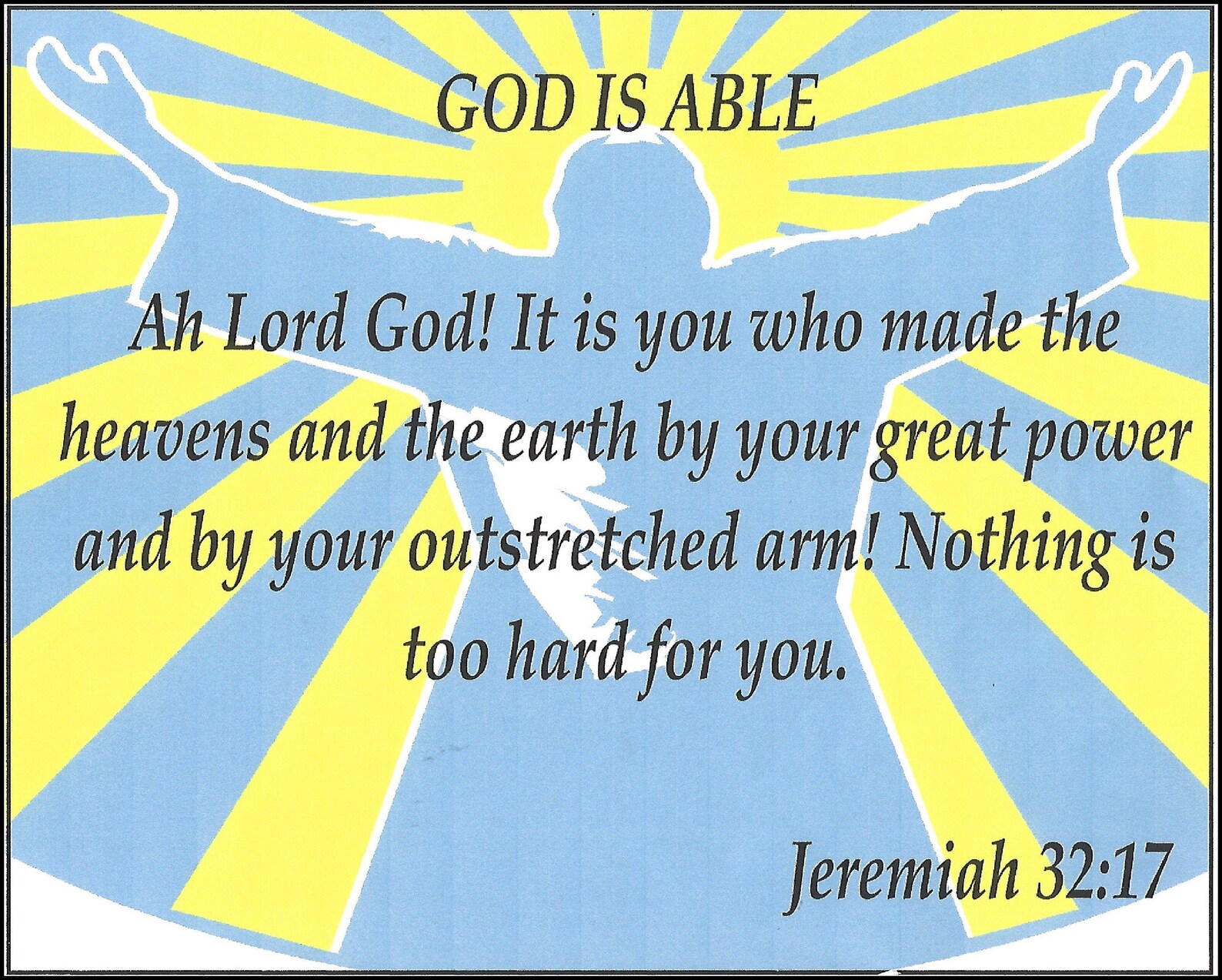 Digital Download God is Able Scripture Art YOU Print and Etsy