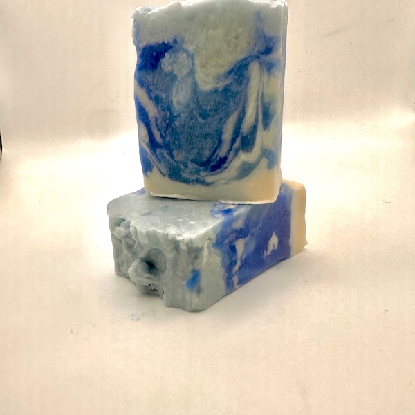 Blueberry Soap, Creamy Lathering Soap, 100% Coconut Oil Soap, -Coconut milk soap - Summertime Soap