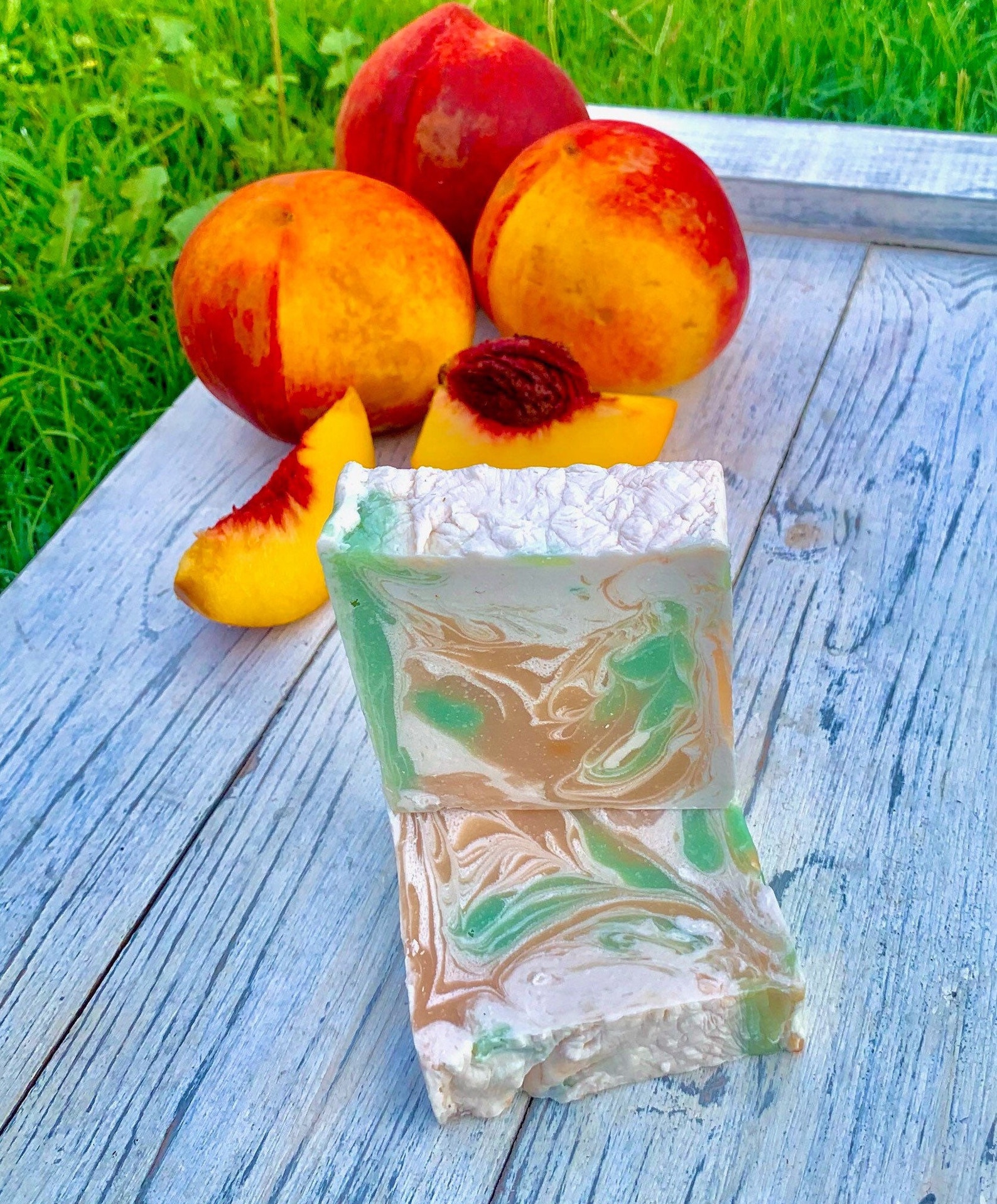 Peaches and Cream Soap Summer Soap Summer Peaches Peach Etsy