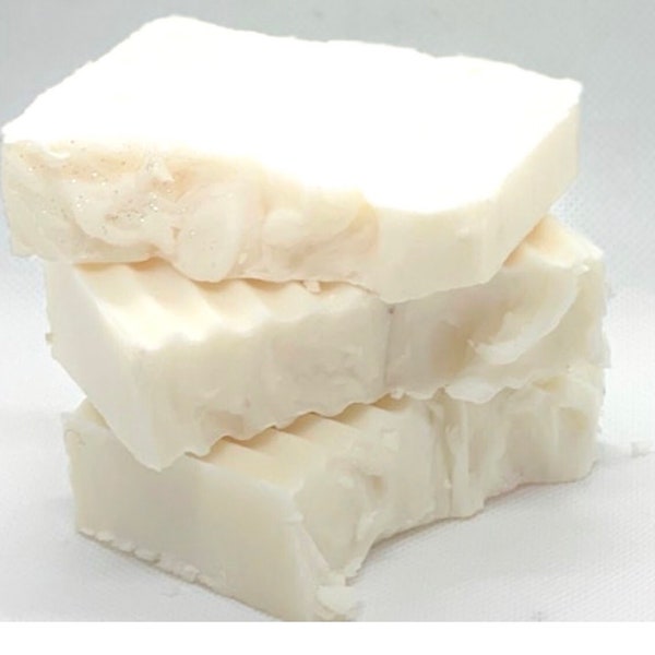 100 % Coconut Milk Soap Bar- Palm Free Soap Bar- Unscented Soap Bar 5oz.
