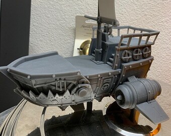 Brutal Space Orc Pirate Battle Krooza -no cannon- vehicle model for Warhammer