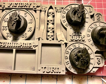 Warhammer 40k game Sisters combat tracker & miracle dice tray holder