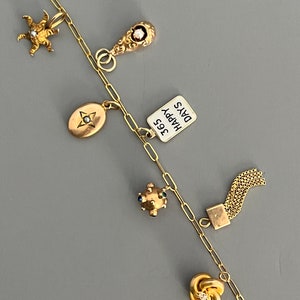 Vintage Gold Charms Stickpin Conversions Sold Individually