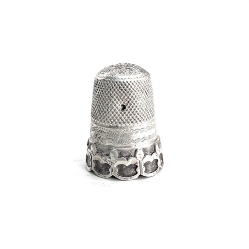 Victorian Silver Atlantic shops Cable Thimble Circa 1860