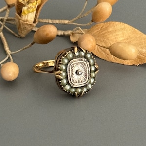 RESERVED for R - Georgian Early Ring Conversion 9ct Regency Period Size 8