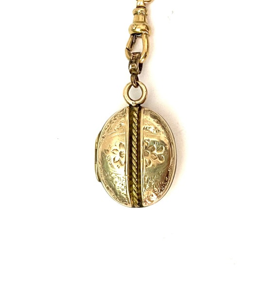 Victorian Gold Cased Memorial Locket Bean Shaped