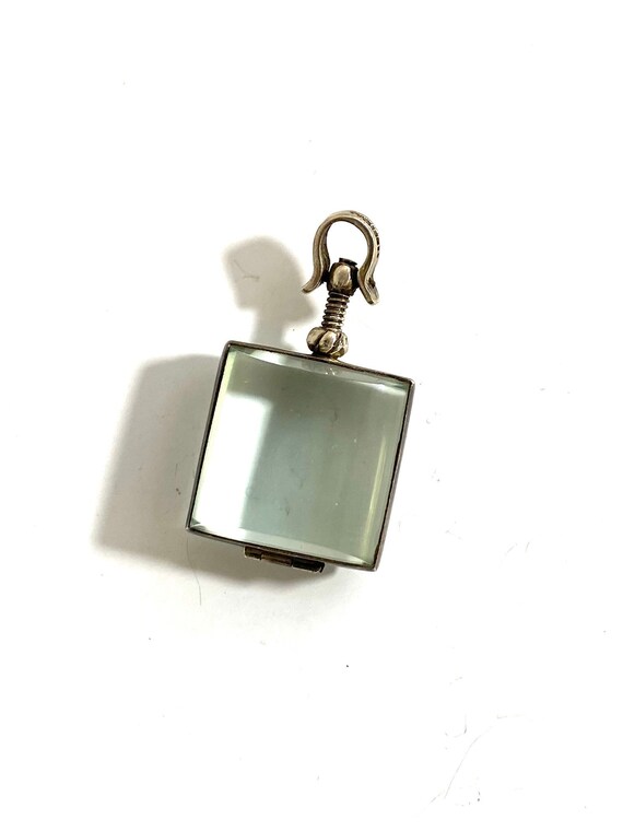 Vintage Sterling Square Pools of Light Locket