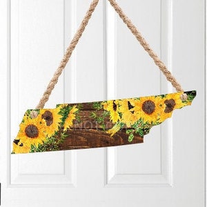 Tennessee staat png, Instant download, Graphics, Wallhanger, sublimatie, Deurhanger, Staten png, Zonnebloem, TN deurhanger, Zonnebloem TN