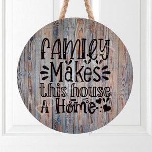 Legno di famiglia intorno Png, Download istantaneo, Family Sublimation Graphics, Clipart, Clipart per famiglie, sublimazione, appendiabiti a porta, png in legno