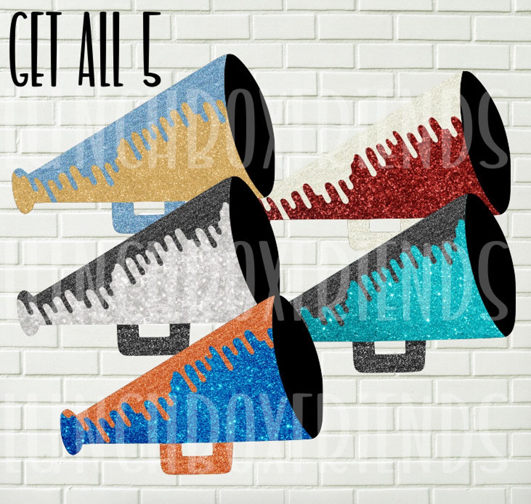 Megaphone Glitter Set Bundle Instant Download Bundle Etsy