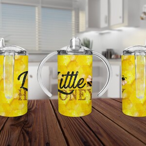 Piccolo miele dritto sippy 12oz, Download istantaneo, Sublimazione bee tumbler, Sippy cup clipart, Glitter png, Bee clipart, Bee png