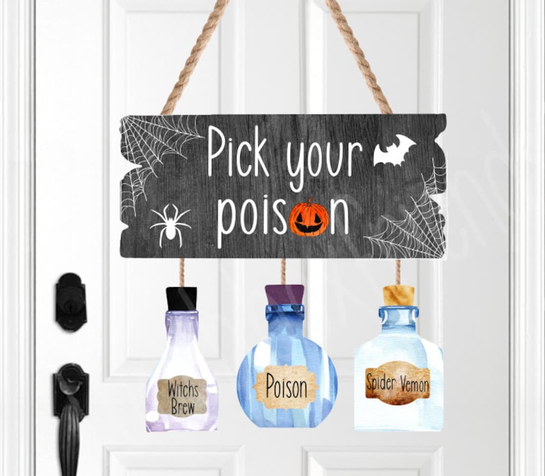 Pick Your Poison Set Digitial Bundle, Instant Download, Halloween ...