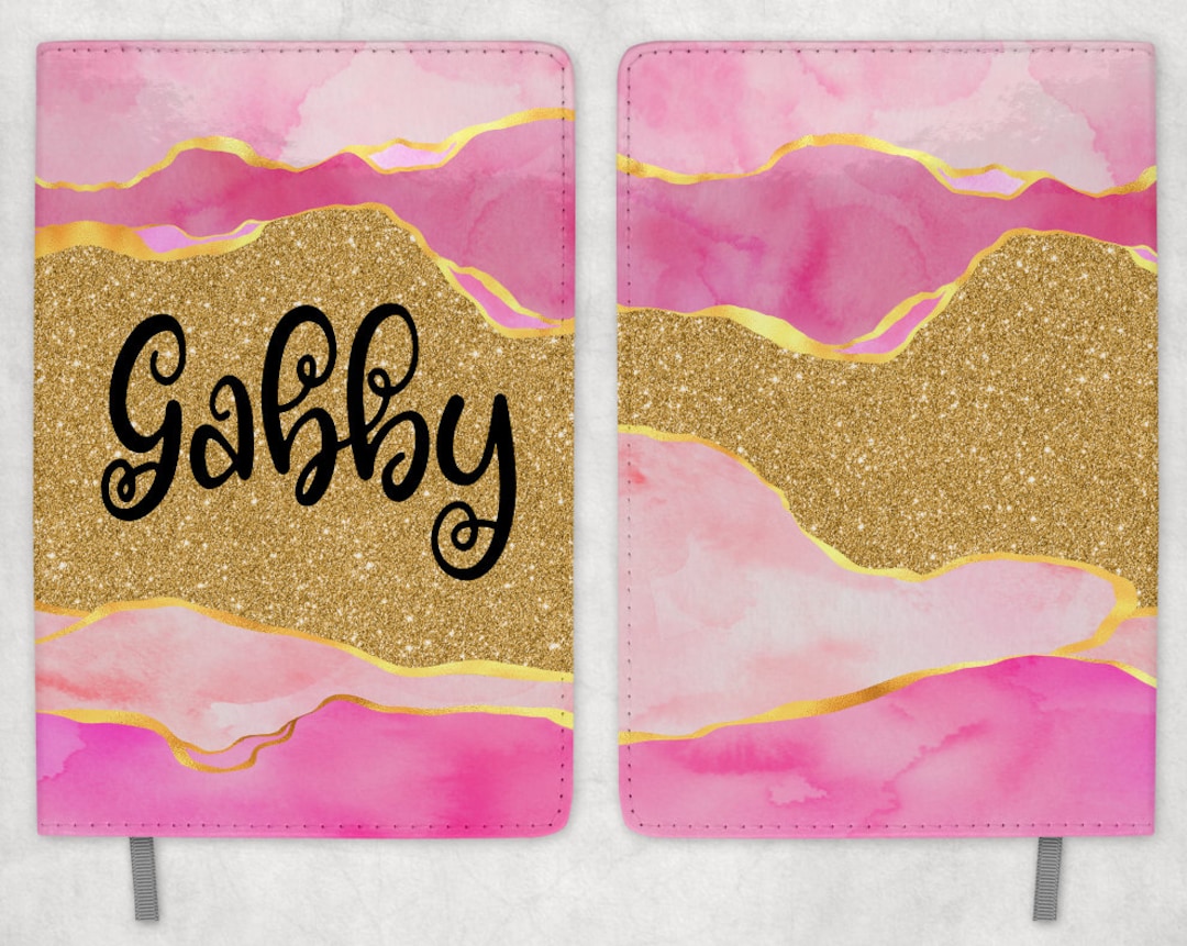Pink Glitter Leather Journal , Instant Download, Glitter Sublimation