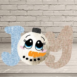 Snowman joy png, Png,Instant download, Clipart, christmas sublimation, Winter png, Christmas digtial, Santa png, Christmas png, Joy