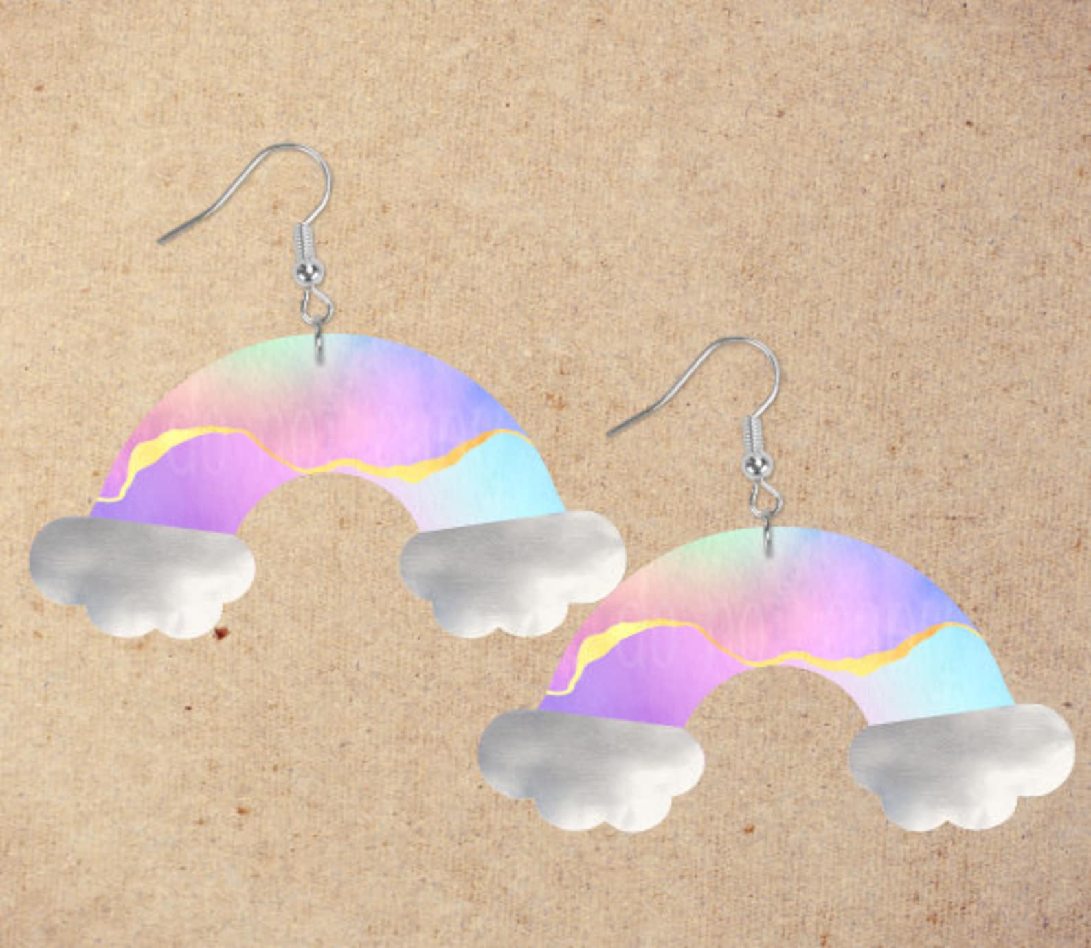 Rainbow Earrings Bundle Instant Download Rainbow Clipart Etsy