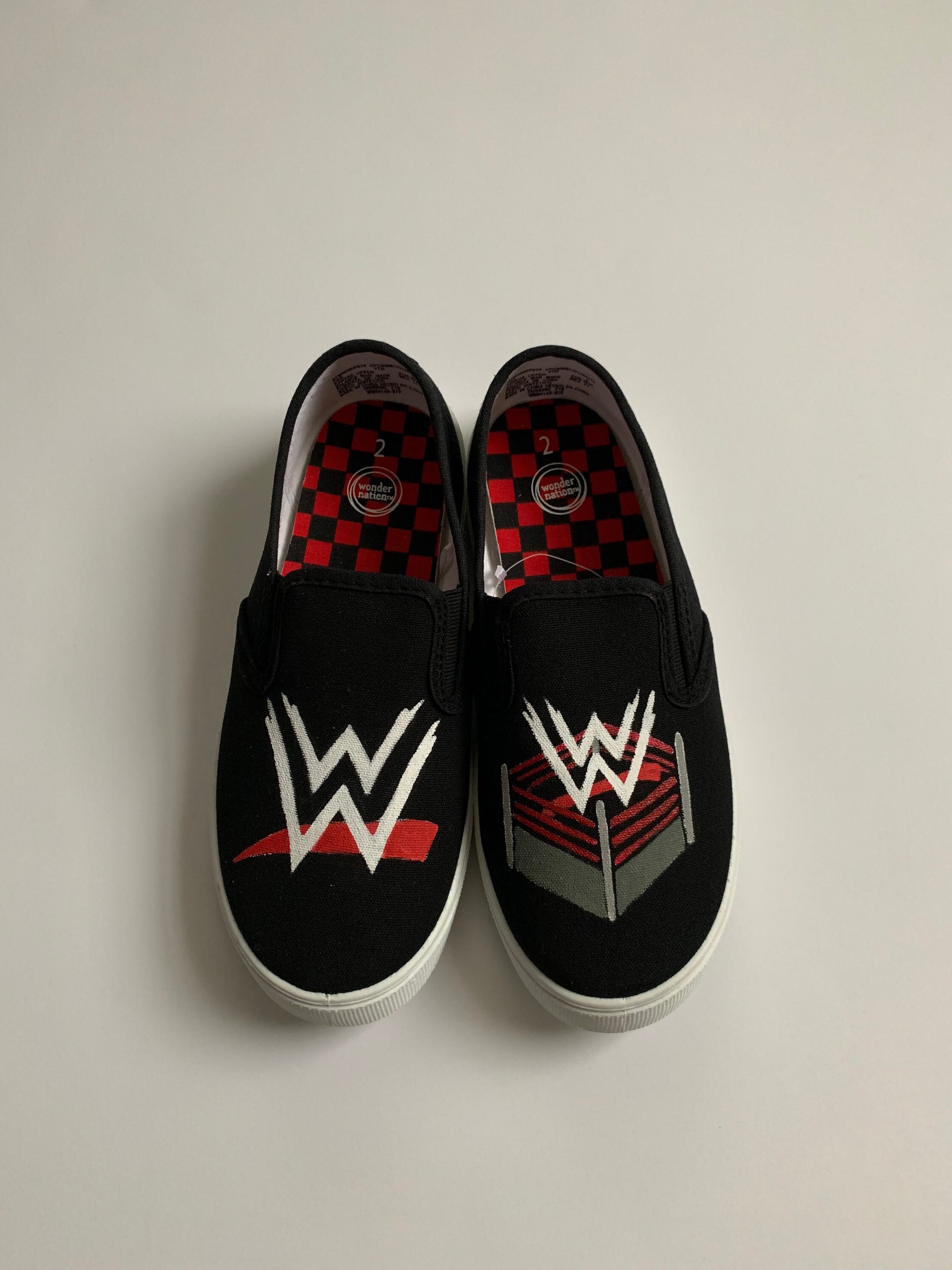 Slip On Wwe Vans Shoes Custom VANS Shoes Hand Drawn And Painted