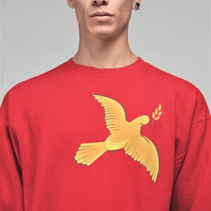 Lady Gaga Dove Brooch inspired Designer Sweatshirt, Hoodies and Sweatshirts, Unisex Gift
