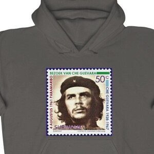 Che Guevara Stamp Art Hoodie: Unisex Streetwear Sweatshirt