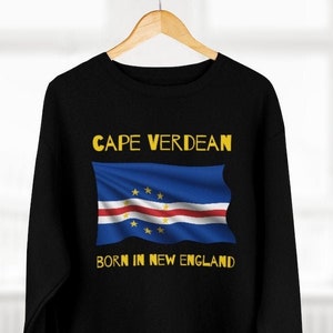 Cape Verde Flag, New England Designer Sweatshirt, Hoodies and Sweatshirts, Unisex Gift