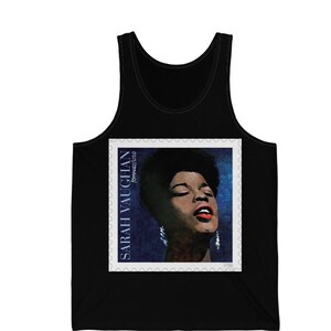 Sarah Tank Top, Jazz Stamp Collection, Black History, Designer Tank Top, Jazz lover gift,, Black Heritage Inspirational Gifts, Jazz Gifts