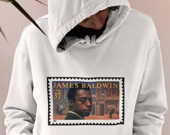James Baldwin, Designer Hoodie, Art Hoodie, Unisex Sweatshirt, Streetwear Fashion, Retro Inspire, Black Histoty