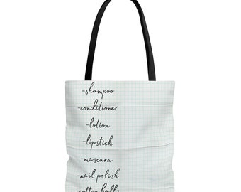 Shopping List Tote Bag. sustainable gifts, Gift for Mom