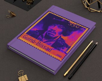 Jimi Hendrix Stamp Art Journal: Collectable Notebook