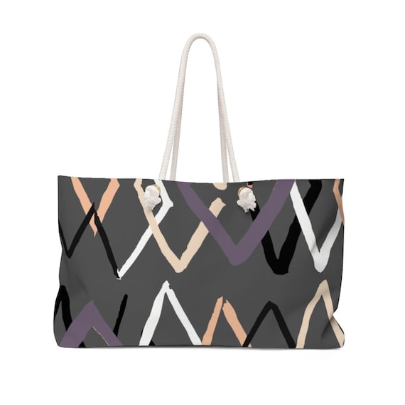 Modern Abstract Weekender Bag. sustainable gifts, Gift for Mom