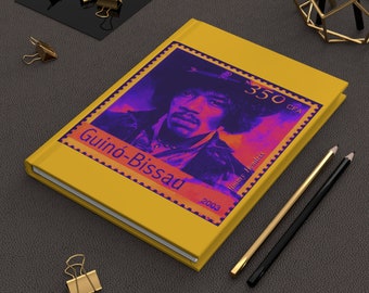 Jimi Hendrix Stamp Art Journal: Collectable Notebook