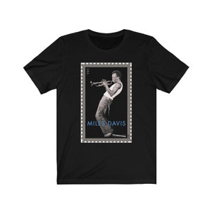 Miles Davis Unisex Jersey Short Sleeve Tee, Chic Tshirts, Black Heritage Inspirational Gifts, Jazz Gifts