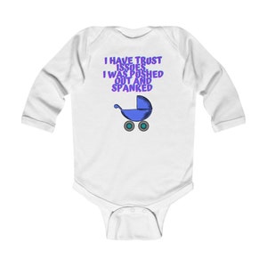 Trust Issues... Rompertje met lange mouwen, schattige babykleding