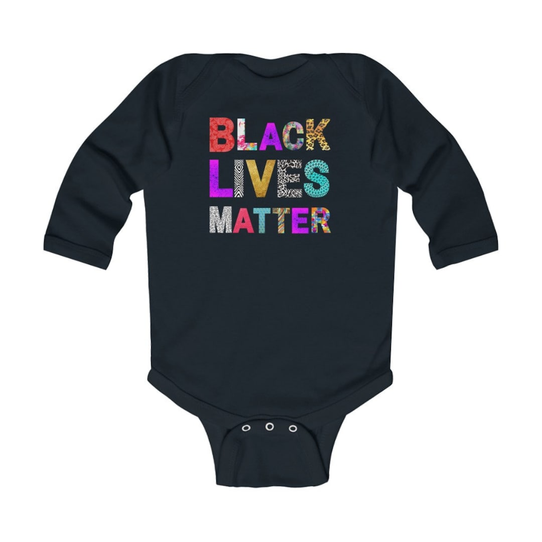 Colorful Black Lives Matter Baby Bodysuit: Designer Infant Jumpsuit, BLM  Baby Gifts