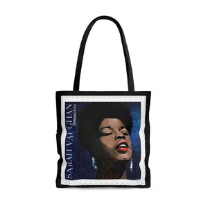 Sarah Vaughan, Jazz Stamp, Black History Tote Bag, Black History Month Gifts, Black Heritage Inspirational Gifts, Jazz Gifts, Art Gifts