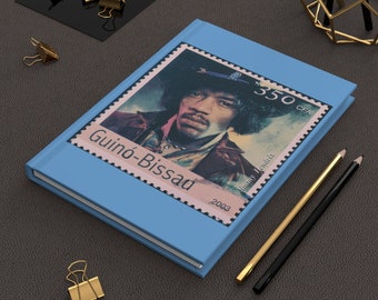 Jimi Hendrix Stamp Art Journal: Collectable Notebook