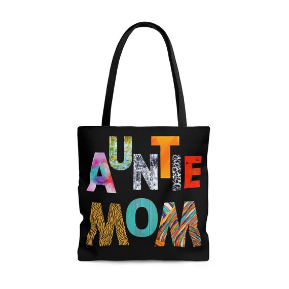 Auntie Mom Designer Tote Bag Mommy Gifts Etsy Ireland